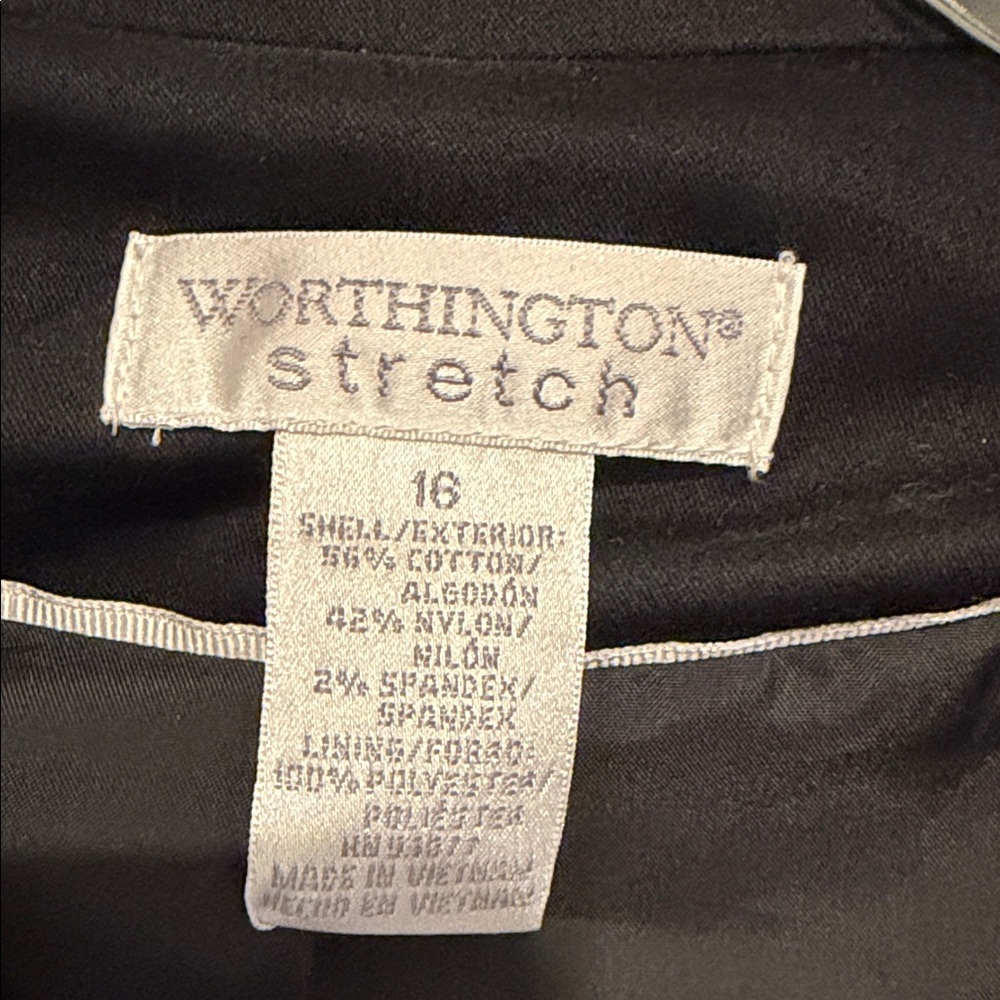 Worthington Black Stretch Blazer